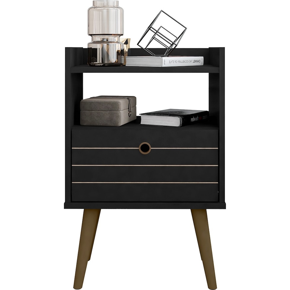 marlo black nightstand   