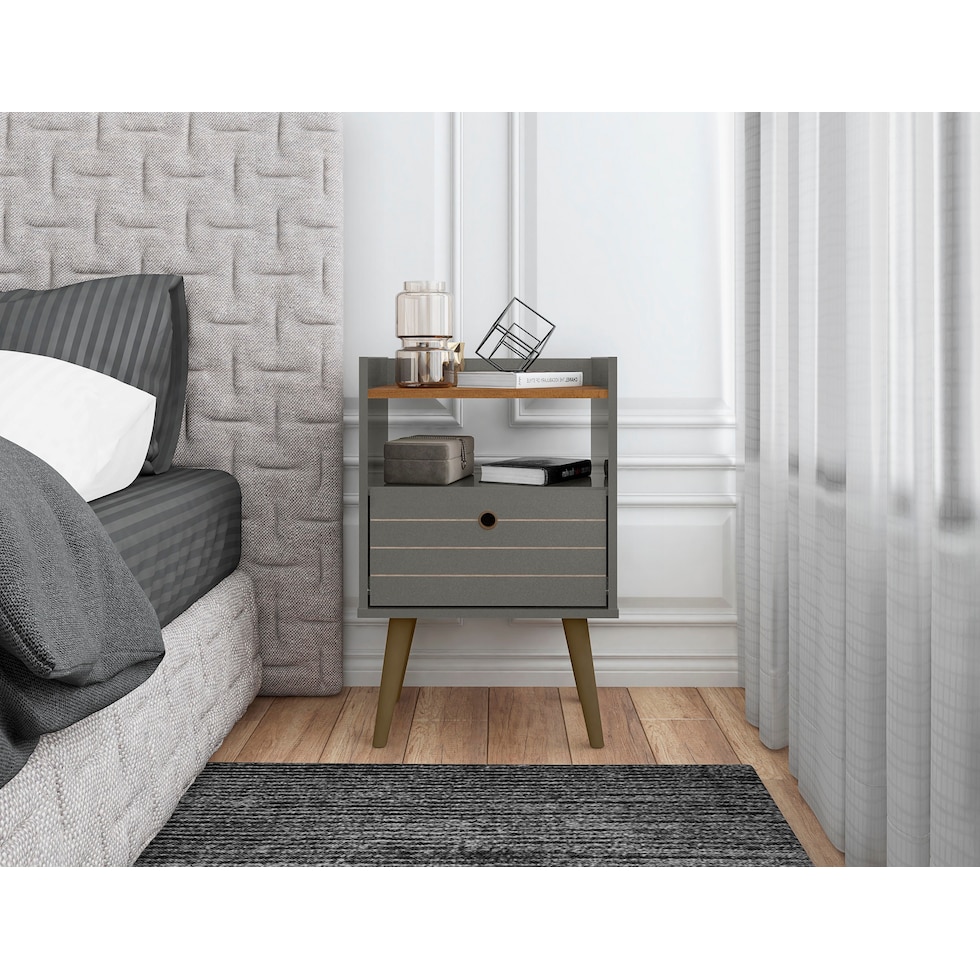 marlo gray nightstand   