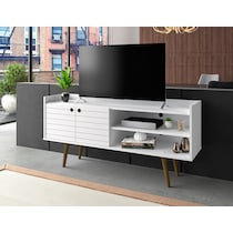 marlo white tv stand   