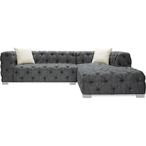 marlowe gray  pc sectional with chaise   