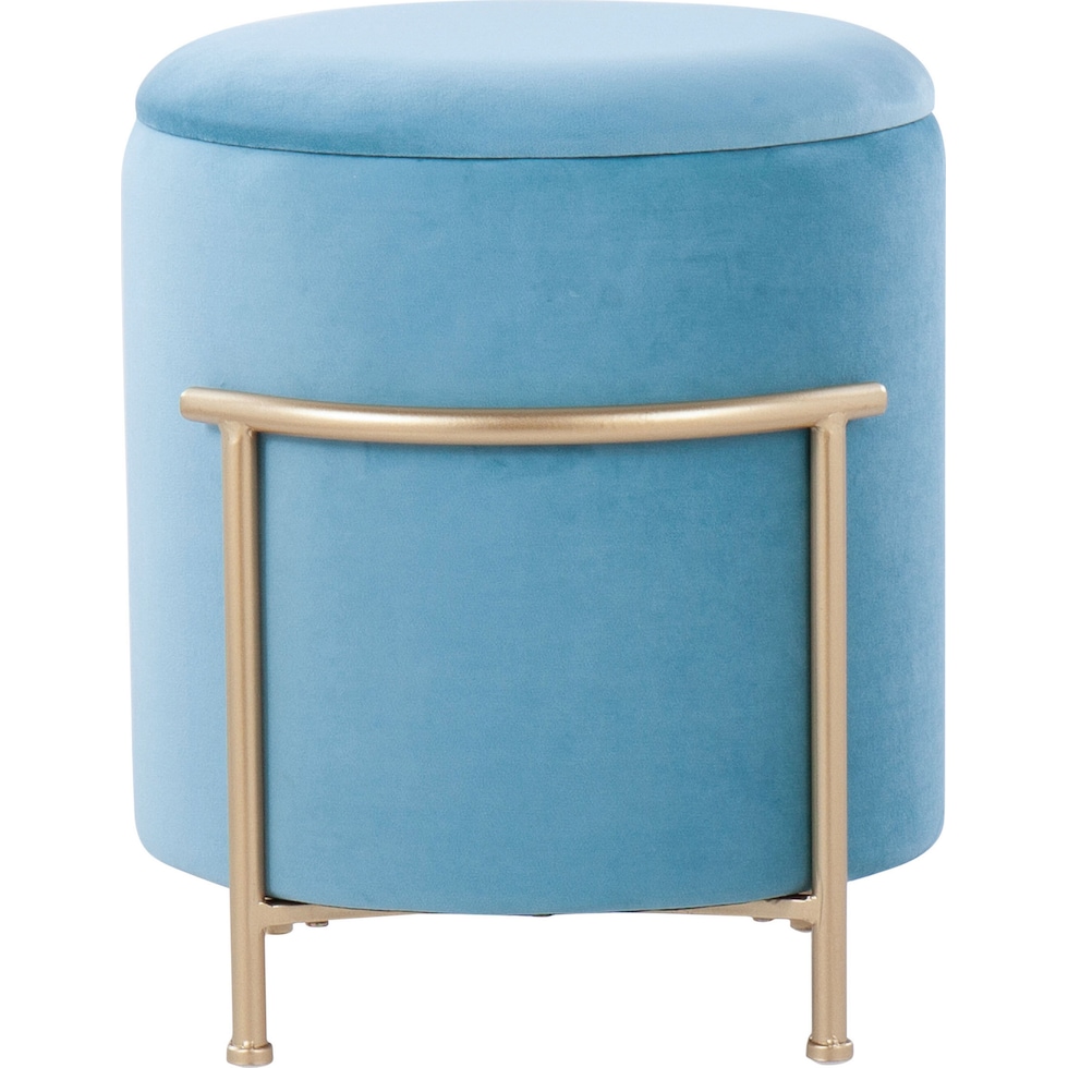 marquis blue ottoman   