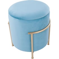 marquis blue ottoman   