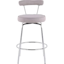 marquis chrome gray counter height stool   