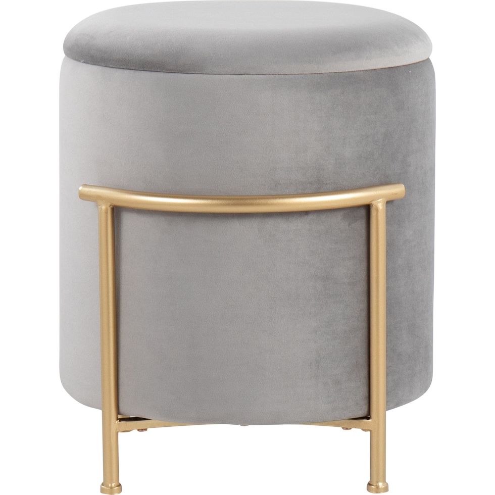 marquis gray ottoman   