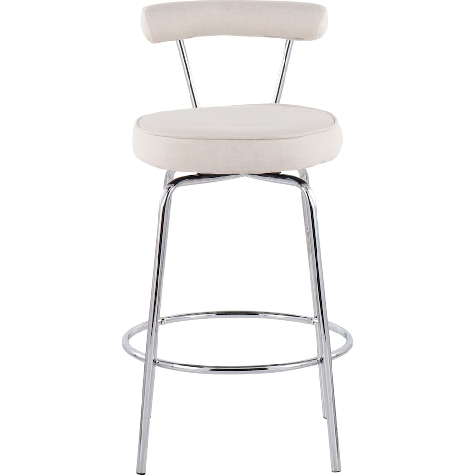 marquis white counter height stool   