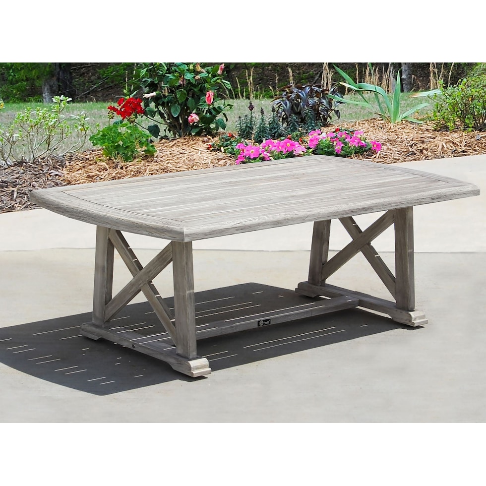 marshall gray outdoor coffee table   