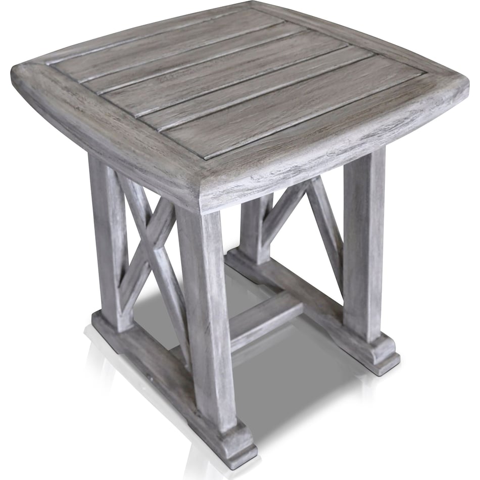 marshall gray outdoor end table   