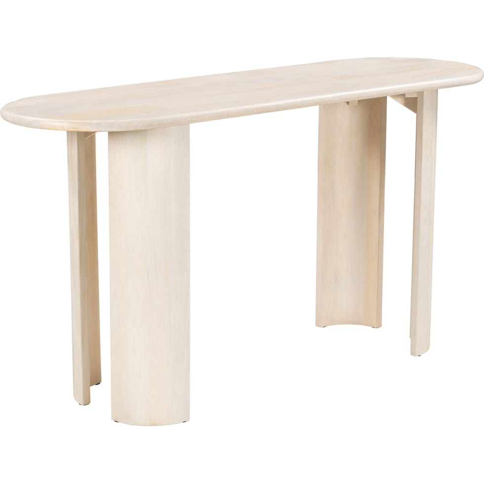 marta neutral console table   