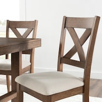 martha dark brown dining chair   