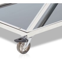 martin chrome bar cart   