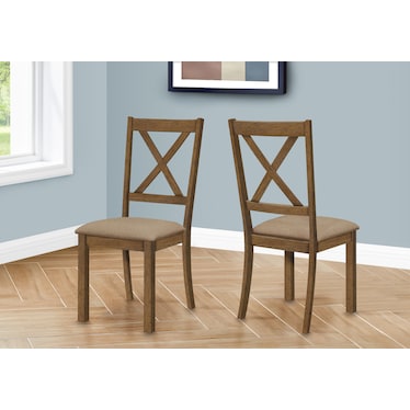 Martina Set of 2 X-Back Dining Chairs