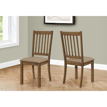 Martina Set of 2 Slat-Back Dining Chairs