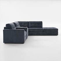 martino blue sectional   