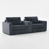 martino blue sofa   