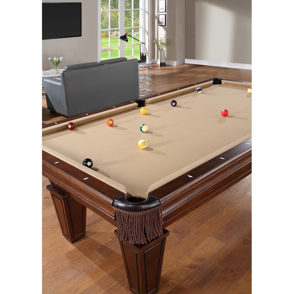 marvin dark brown gaming table   