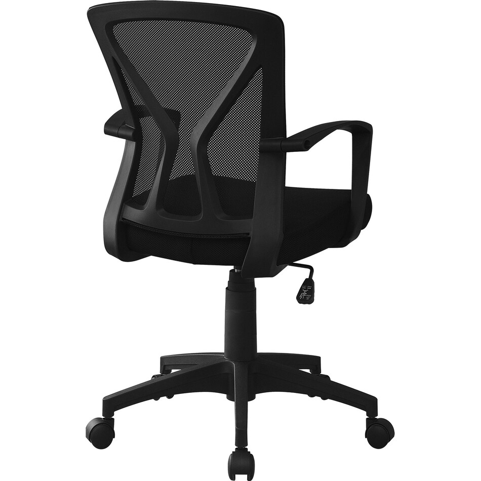 marx black swivel chair   