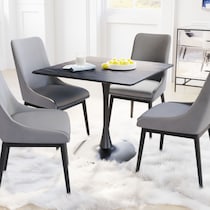 massimo black dining table   