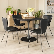 massimo black dining table   