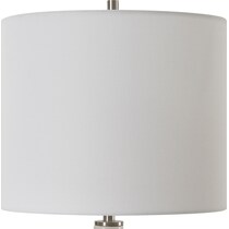 matte black chalk white lamp   