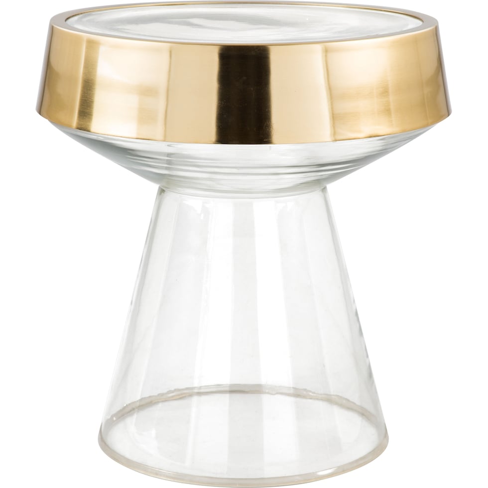 matthew gold side table   