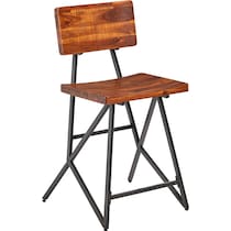 mattia dark brown counter height stool   