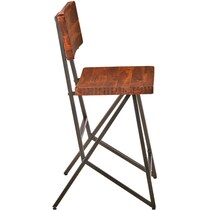 mattia dark brown counter height stool   