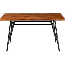 mattia dark brown dining table   