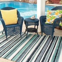 maude blue outdoor area rug   