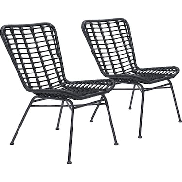 Maui Outdoor Set of 2 Dining Chairs