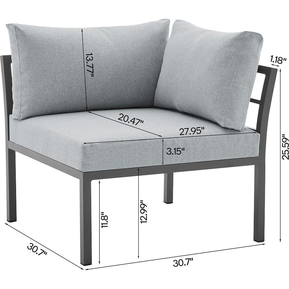 maui gray  pc outdoor living   