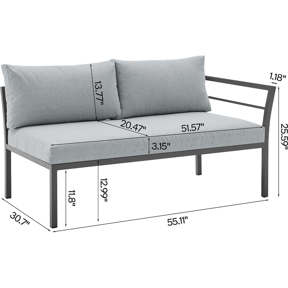 maui gray  pc outdoor living   