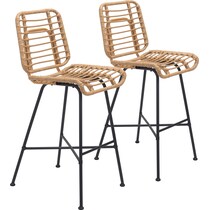 maui light brown outdoor stool   
