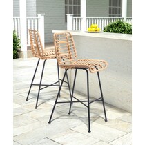 maui light brown outdoor stool   