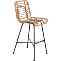 maui light brown outdoor stool   