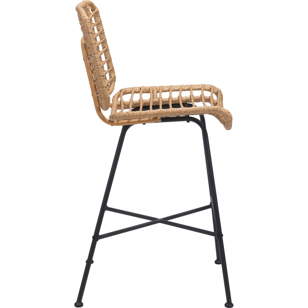 maui light brown outdoor stool   