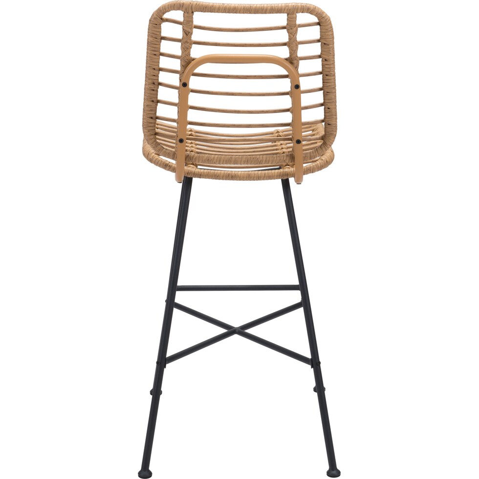 maui light brown outdoor stool   