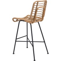 maui light brown outdoor stool   