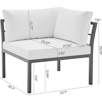 maui white  pc outdoor living   