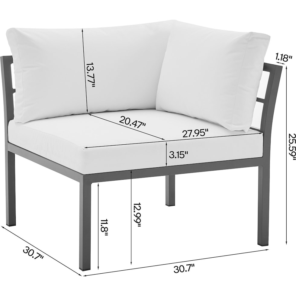 maui white  pc outdoor living   