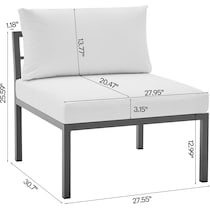 maui white  pc outdoor living   