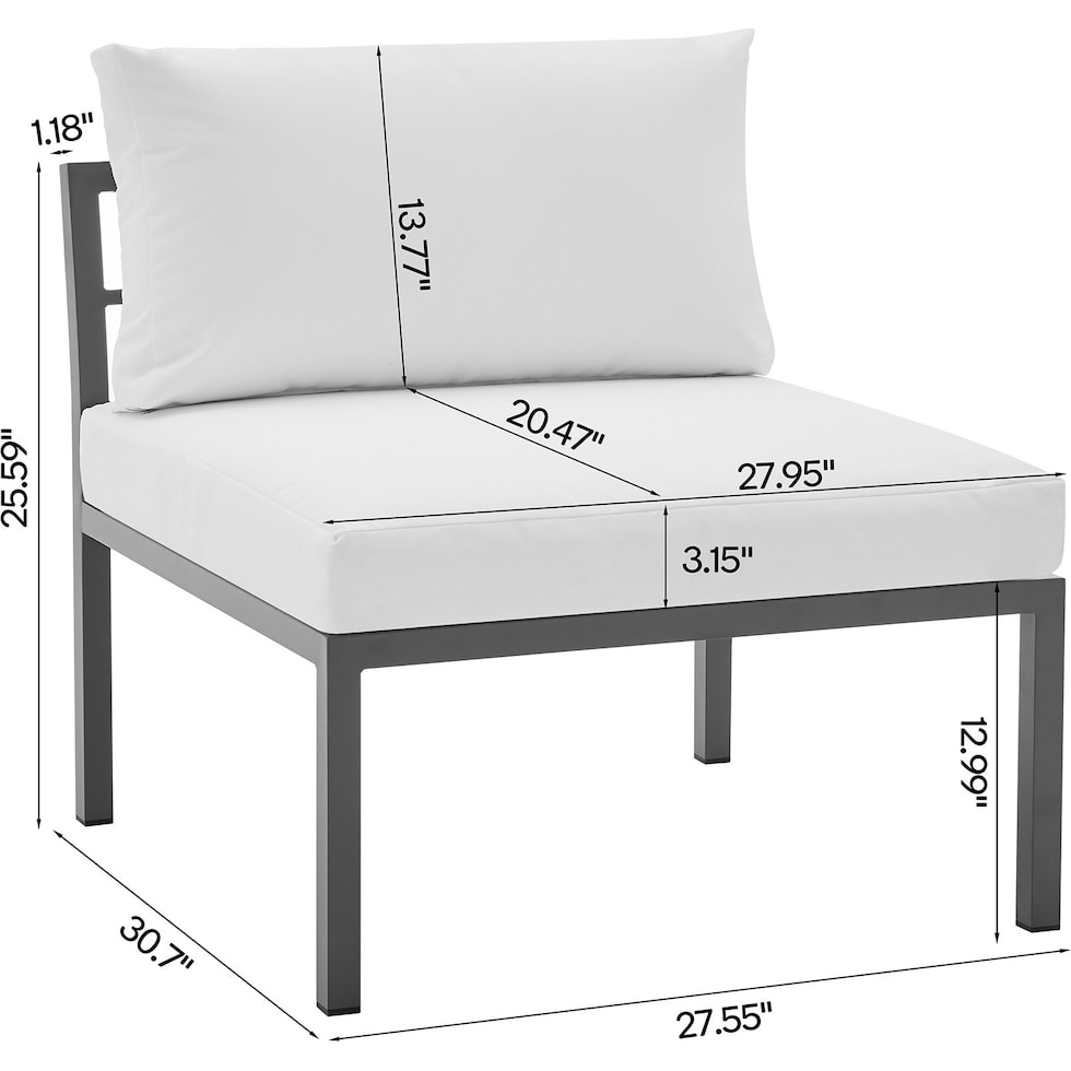maui white  pc outdoor living   