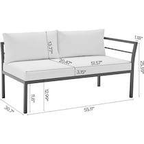 maui white  pc outdoor living   