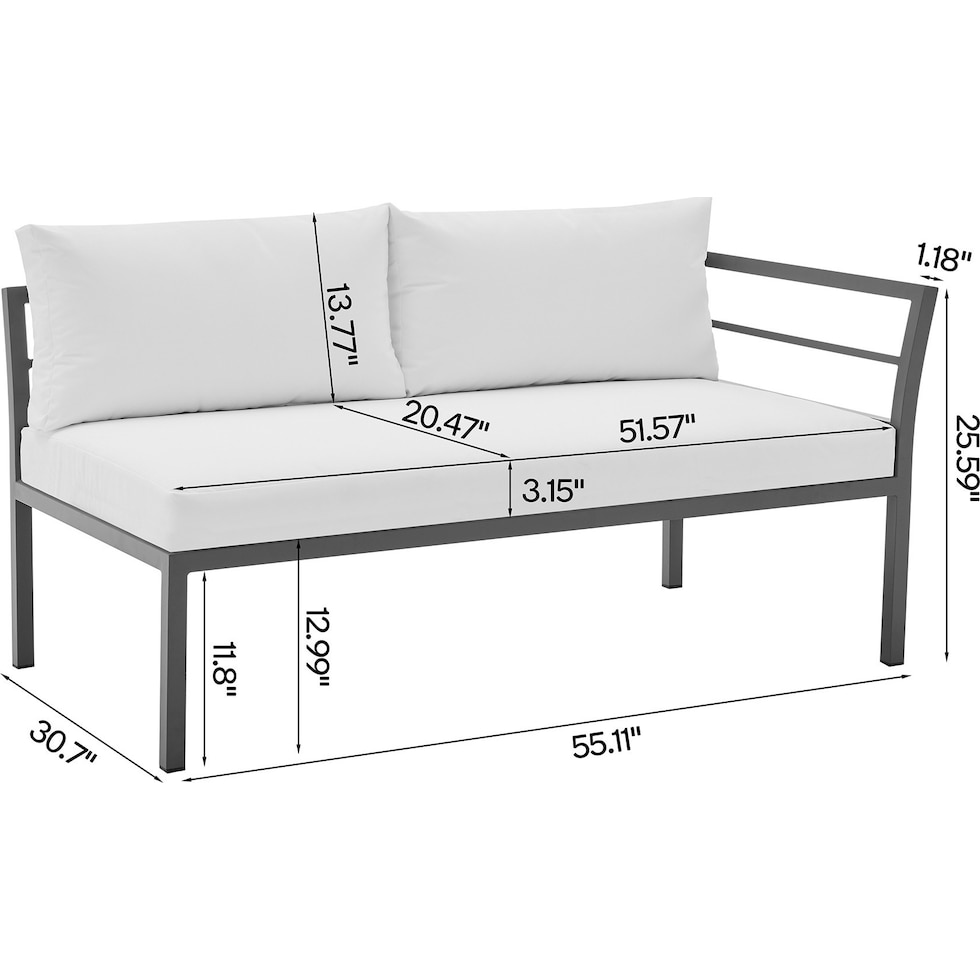 maui white  pc outdoor living   