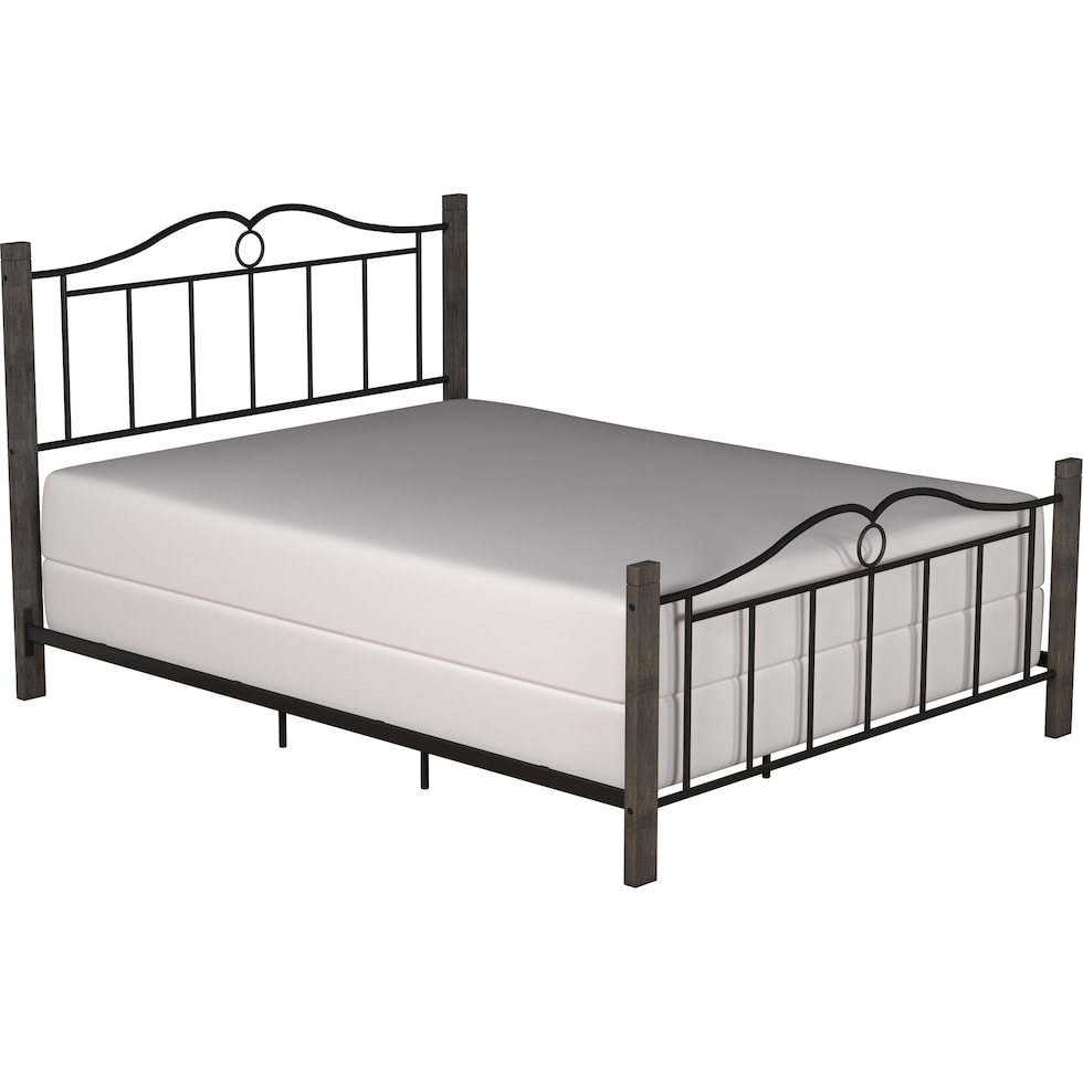 maura black queen bed   