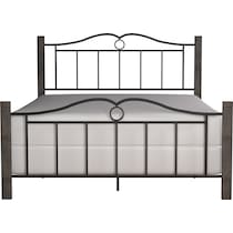 maura black queen bed   