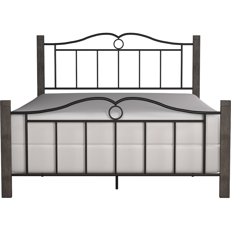 maura black queen bed   