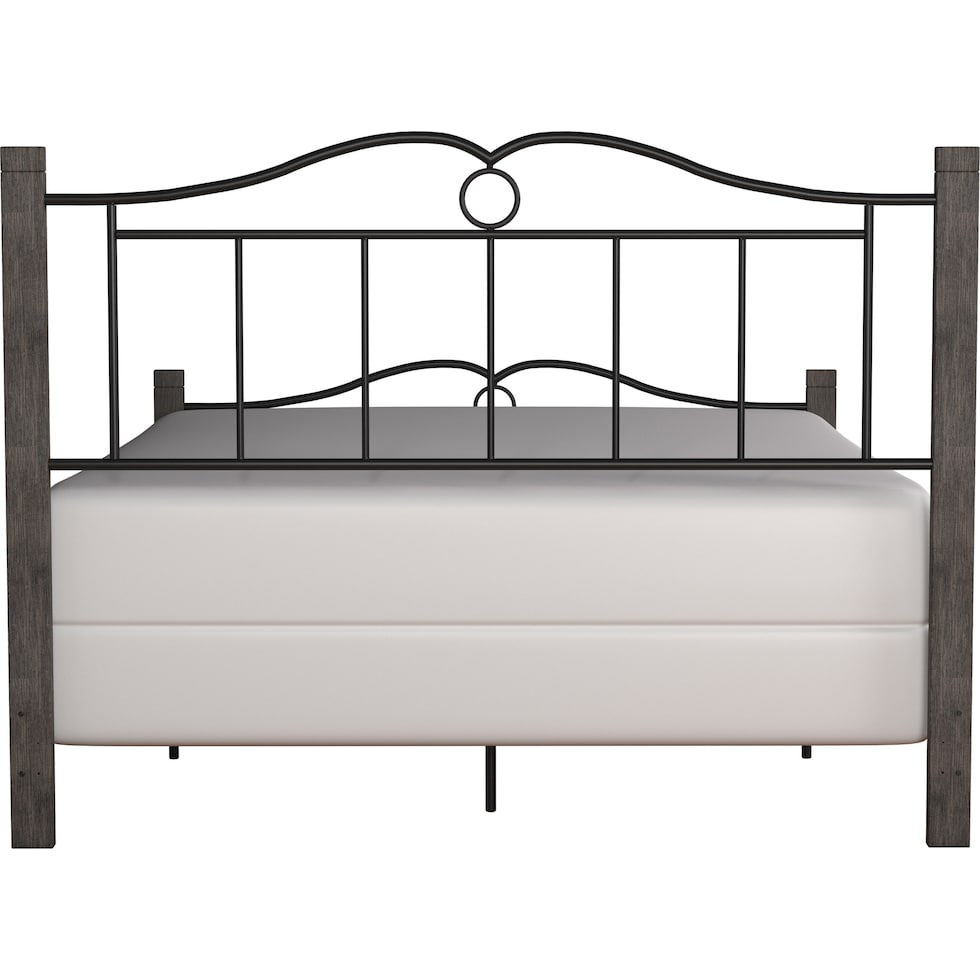 maura black queen bed   