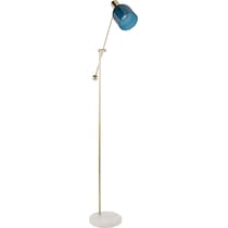 maurice white blue floor lamp   