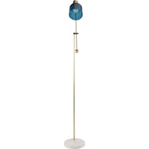 maurice white blue floor lamp   