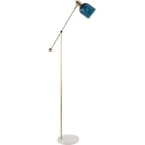 maurice white blue floor lamp   